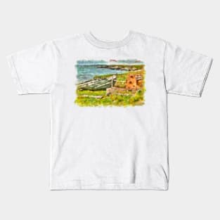 Old Boat, Fetlar Kids T-Shirt